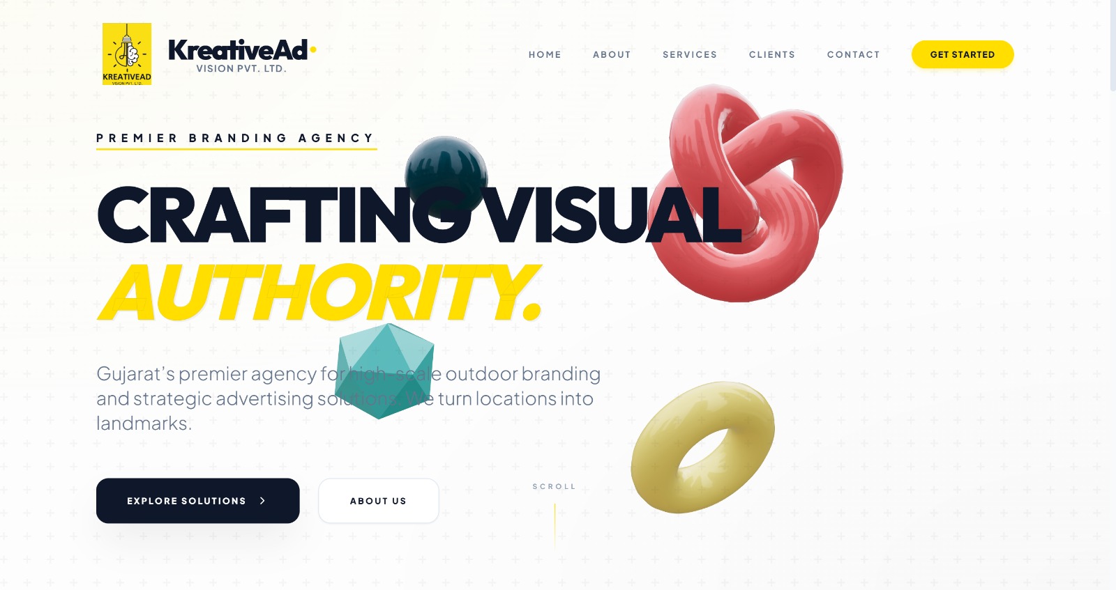 Kreative Ad Vision Website Screenshot